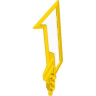 Large Figure Weapon Blade, with Trans Clear Center (Sky Guardian) (Yellow)