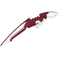 Large Figure Weapon Staff, Marbled Dark Red Pattern (Staff of Light Blade) (Milky White)