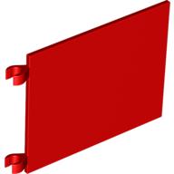 Flag 6 x 4 with O-Clips (Red)