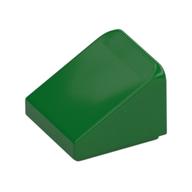 Brick Sloped 30° 1 x 1 x 2/3 (Cheese Slope) (Green)