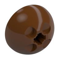 Dome Hemisphere 3 x 3 Ball Turret (Reddish Brown)