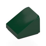 Brick Sloped 30° 1 x 1 x 2/3 (Cheese Slope) (Dark Green)