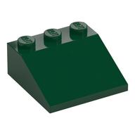 Brick Sloped 33° 3 x 3 (Dark Green)