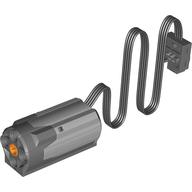 Motor, Medium, Power Functions, 3 x 6 x 3 with Dark Bluish Gray Bottom and 20cm Wire (Light Bluish Gray)