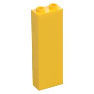 Brick 1 x 2 x 5 with Hollow Studs (Yellow)