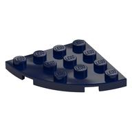 Plate Round Corner 4 x 4 (Dark Blue)