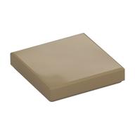 Tile 2 x 2 with Groove (Dark Tan)