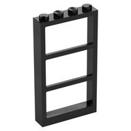 Window 1 x 4 x 6 Frame with 3 Panes (Black)