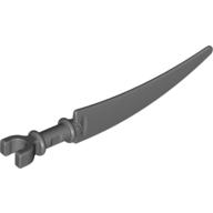 Weapon Sword Scythe Blade with Clip Pommel (Dark Bluish Gray)