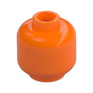 Minifig Head [Plain] [Hollow Stud] (Orange)