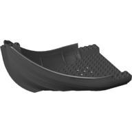 Boat Hull Section, Viking Bow / Stern (Black)