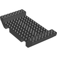 Boat Hull Section, Large Middle 8 x 16 x 2 1/3 with 8 or 9 Holes (Black)