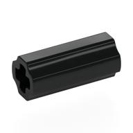 Technic Axle Connector Smooth [with x Hole + Orientation] (Black)