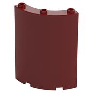 Panel 4 x 4 x 6 Quarter Cylinder (Dark Red)