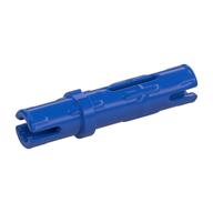Technic Pin Long with Friction Ridges Lengthwise, 2 Center Slots (Blue)