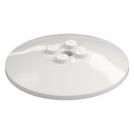 Dish 6 x 6 Inverted (Radar) with Solid Studs (White)