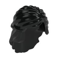 Hair Mid-Length with Braid around Sides (Black)
