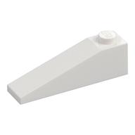 Brick Sloped 18° 4 x 1 (White)