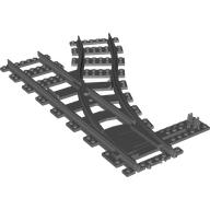 Vehicle Track, Train, Plastic (RC Trains) Switch Point Right (Dark Bluish Gray)
