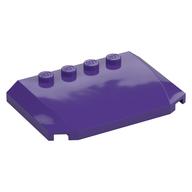 Brick Wedged, Curved Triple 4 x 6 x 2/3 with 4 Studs (Dark Purple)