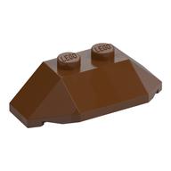 Brick Wedged, Sloped 45° 2 x 4 Triple (Reddish Brown)