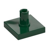 Tile Special 2 x 2 with Top Pin (Dark Green)