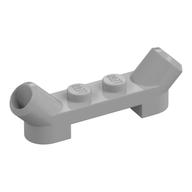 Plate Special 1 x 4 with Angled Tubes (Pearl Light Gray)