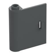 Door 1 x 3 x 3 Left - Open Between Top and Bottom Hinge (Dark Bluish Gray)