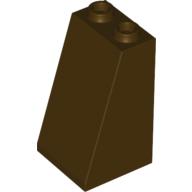 Brick Sloped 75° 2 x 2 x 3 [Hollow Studs] (Dark Brown)