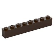 Brick 1 x 8 (Dark Brown)