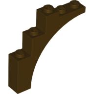 Brick Arch 1 x 5 x 4 [Continuous Bow] (Dark Brown)