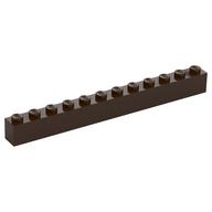Brick 1 x 12 (Dark Brown)