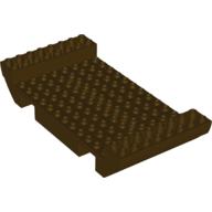 Boat Hull Section, Large Middle 8 x 16 x 2 1/3 with 8 or 9 Holes (Dark Brown)