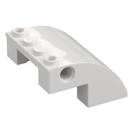 Brick Curved 4 x 4 x 2 with Holes (White)