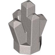 Rock 1 x 1 Crystal 5 Point (Metallic Silver)