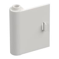 Door 1 x 3 x 3 Left - Open Between Top and Bottom Hinge (White)