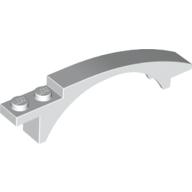 Brick Arch 8 x 1 x 1 2/3 Curved (White)