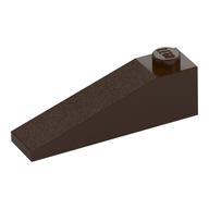 Brick Sloped 18° 4 x 1 (Dark Brown)