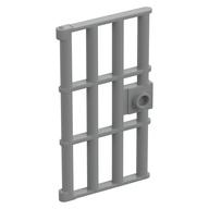 Door 1 x 4 x 6 Barred with Stud Handle (Light Bluish Gray)