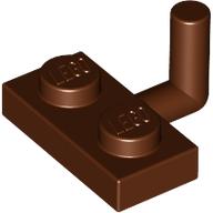 Plate Special 1 x 2 with Bar Up [Horizontal Arm 6mm] (Reddish Brown)