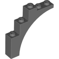 Brick Arch 1 x 5 x 4 [Continuous Bow] (Dark Bluish Gray)