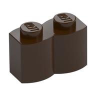 Brick Special 1 x 2 Palisade [aka Log] (Dark Brown)