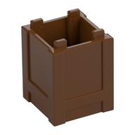Container Box 2 x 2 x 2 - Top Opening (Reddish Brown)