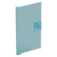 Door 1 x 4 x 6 Smooth with Square Handle Plinth (Trans-Light Blue)