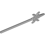 Weapon Pike / Spear [4 Side Blades] (Light Bluish Gray)