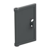 Door 1 x 2 x 3 with Vertical Handle, Round Handle Holes on Back (Dark Bluish Gray)