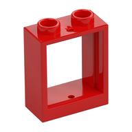 Window 1 x 2 x 2 Flat Front (Red)