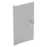 Door 1 x 4 x 6 Smooth with Square Handle Plinth (Trans-Clear)