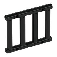 Bar 1 x 4 x 3 [End Tabs] (Black)