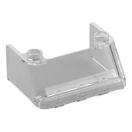 Windscreen 3 x 4 x 1 1/3 with 2 Studs on Top (Trans-Clear)